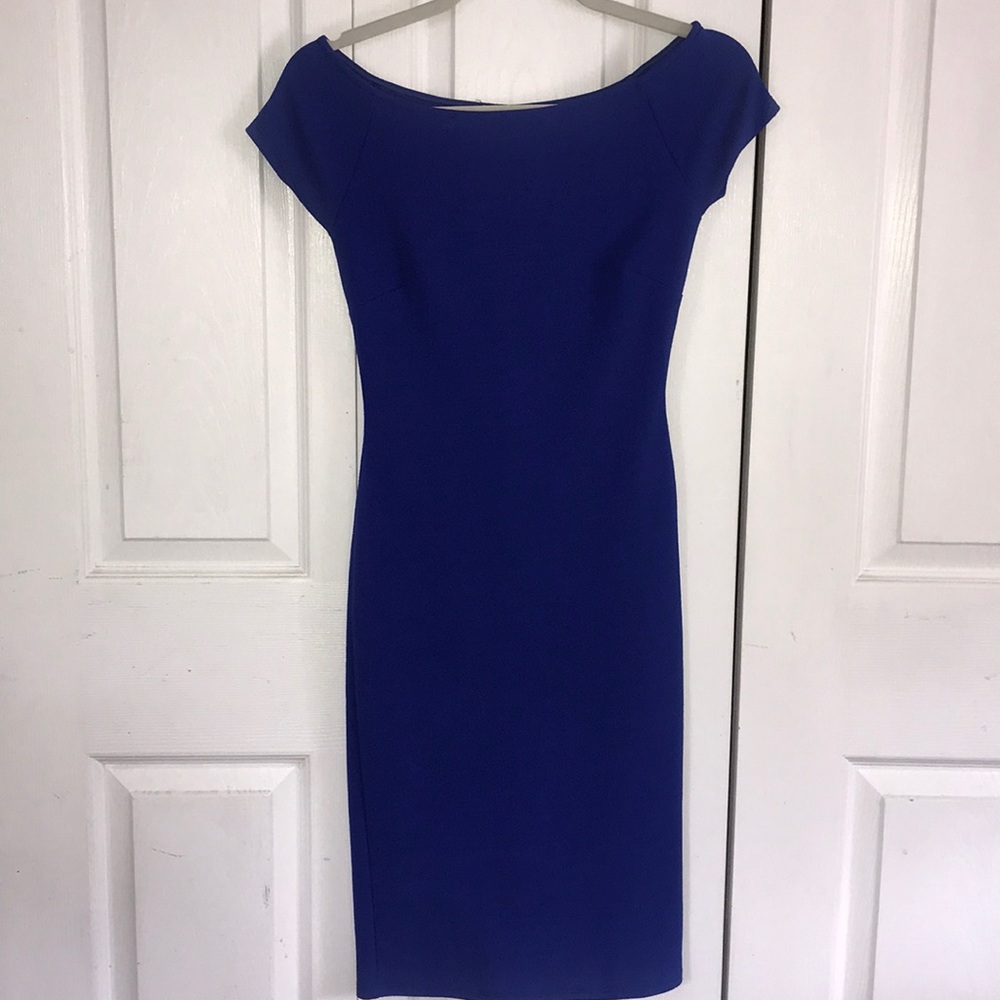 ROYAL BLUE FITTED DRESS